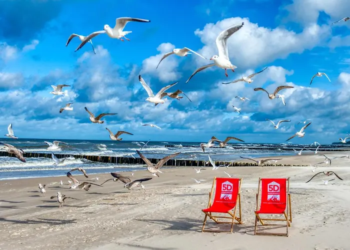 219 Z Basenem, Sauna, Jacuzzi, Przy Samej Plazy - 5d Apartments- 5d Niechorze