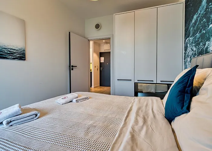 Apartman 219 Z Basenem, Sauna, Jacuzzi, Przy Samej Plazy - 5d Apartments- 5d *